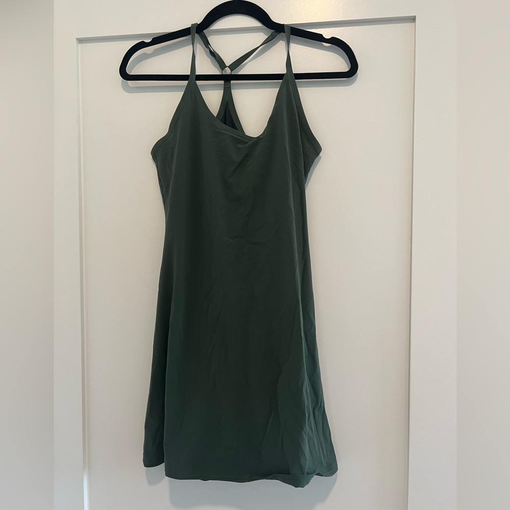 Green outdoor voices exercise dress